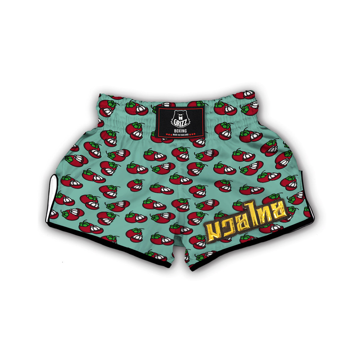 Mangosteen Print Pattern Muay Thai Boxing Shorts-grizzshop