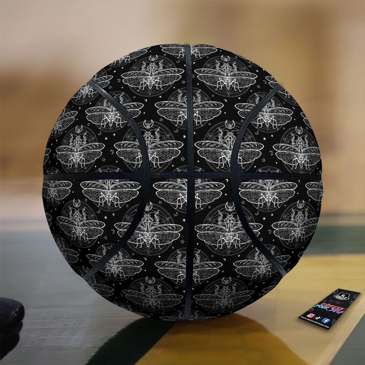 Mantis Animal Print Pattern Basketball-grizzshop