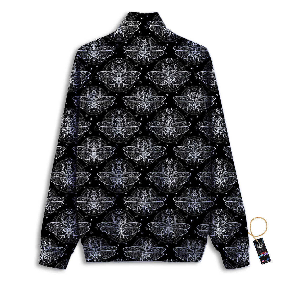 Mantis Animal Print Pattern Track Jacket-grizzshop
