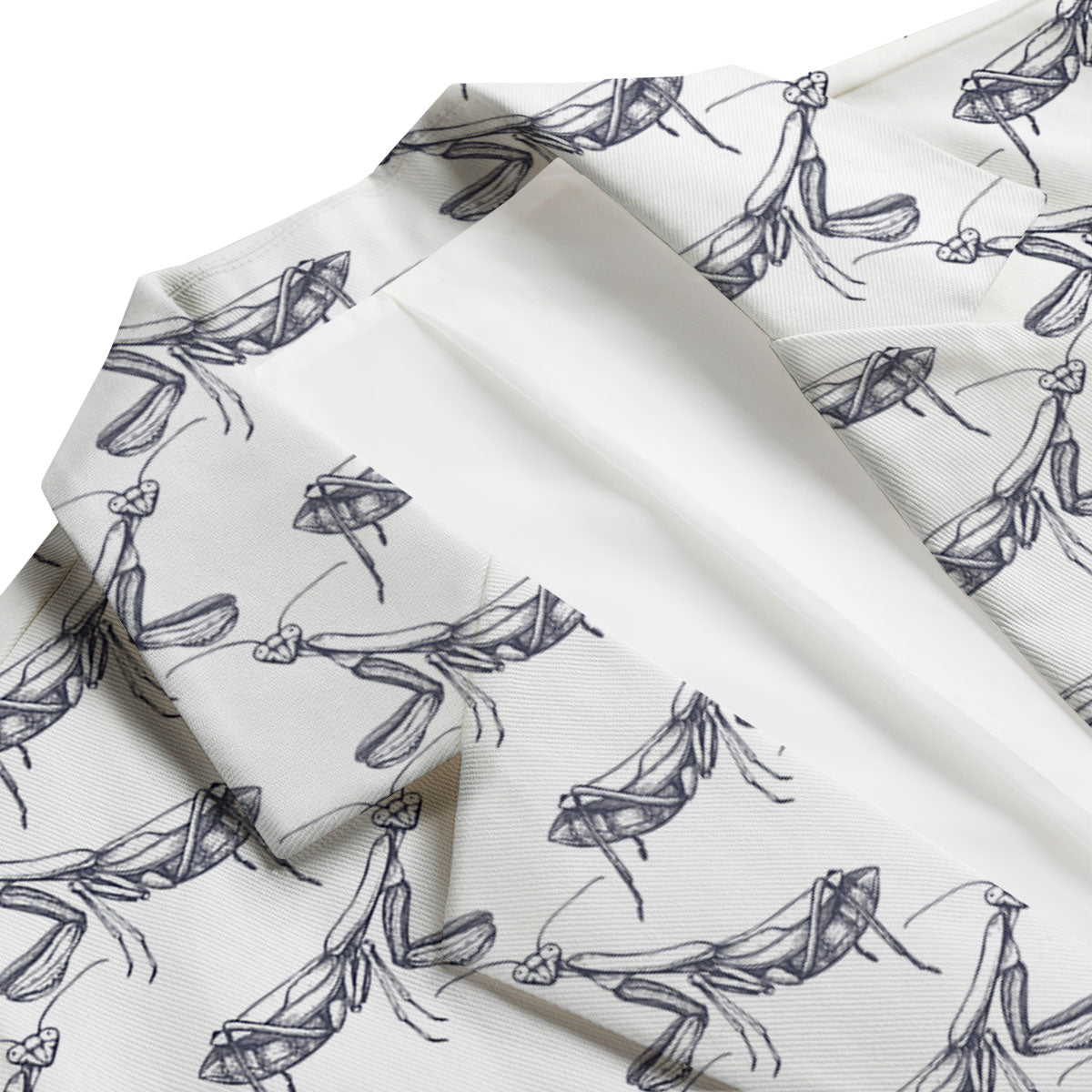 Mantis Hand Drawn Print Pattern Men's Blazer-grizzshop