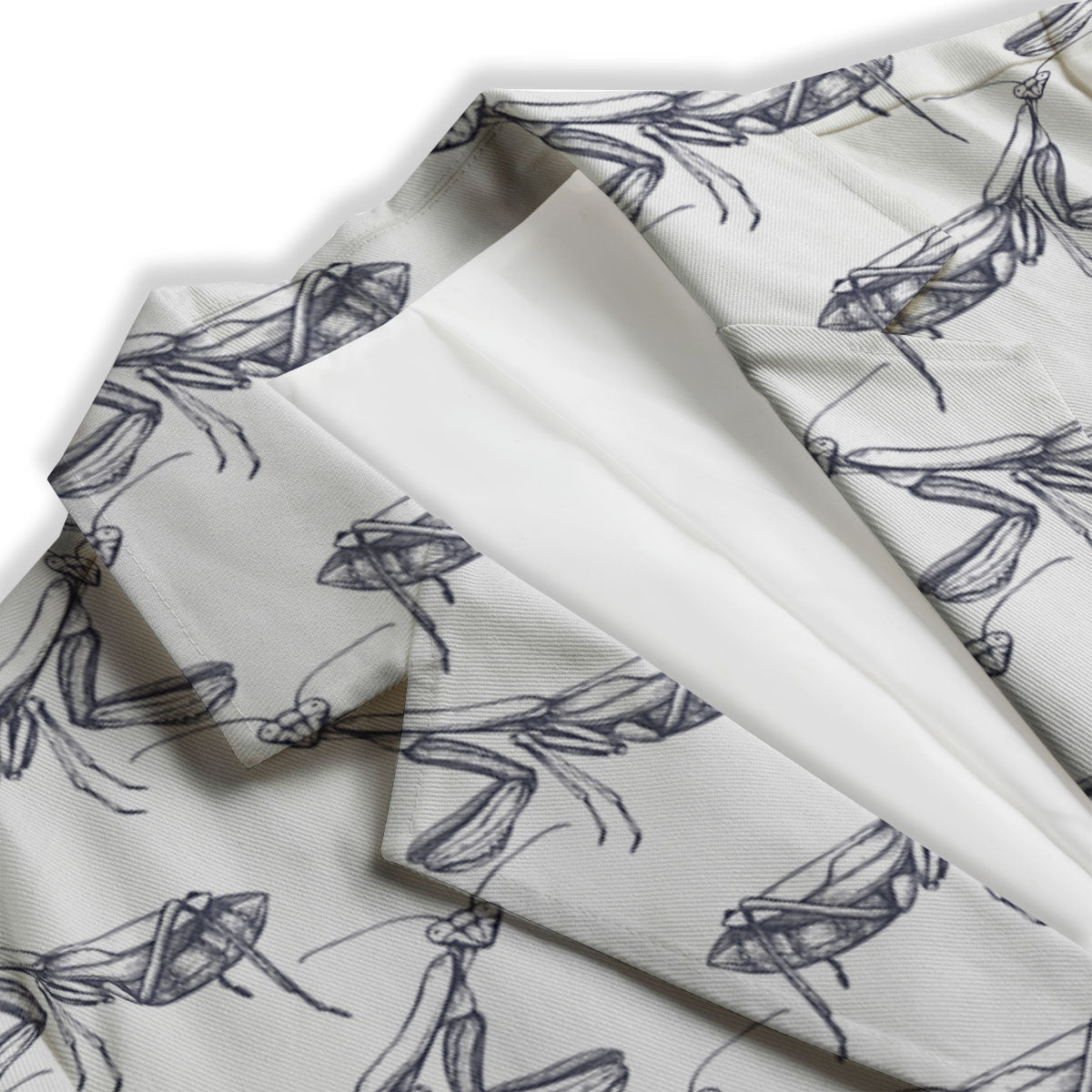 Mantis Hand Drawn Print Pattern Women's Blazer-grizzshop