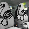 Mantis Spirit White And Black Print Car Seat Covers-grizzshop