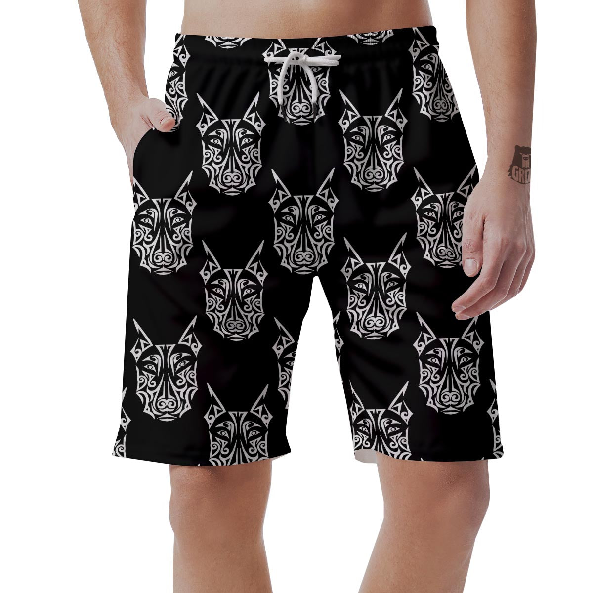 Maori Aztec Pitbull Men's Shorts-grizzshop