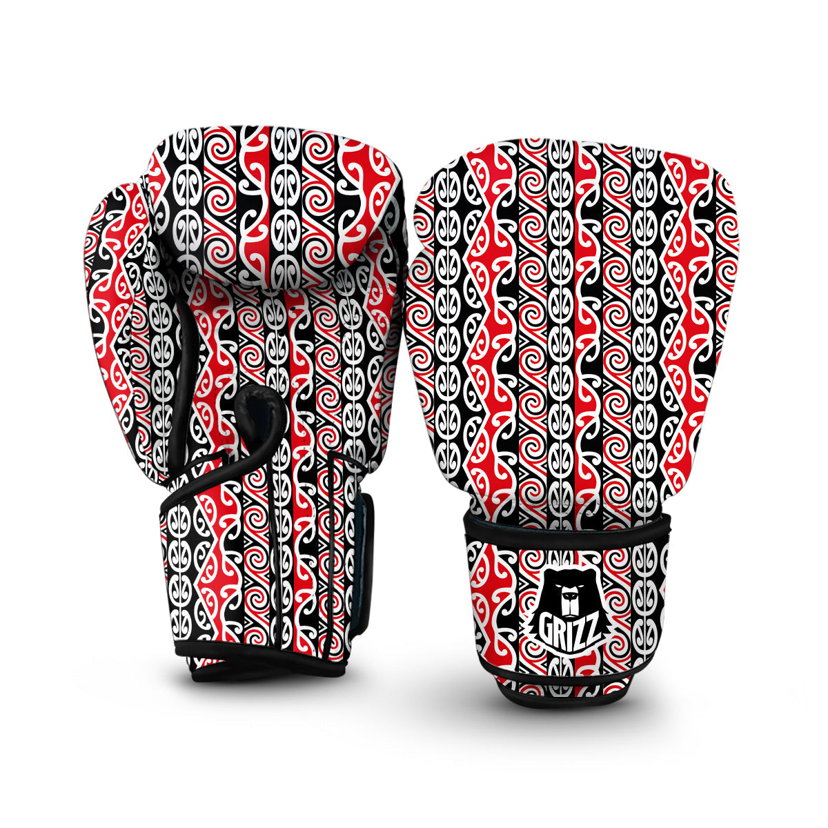 Maori Fence Pattern Boxing Gloves-grizzshop