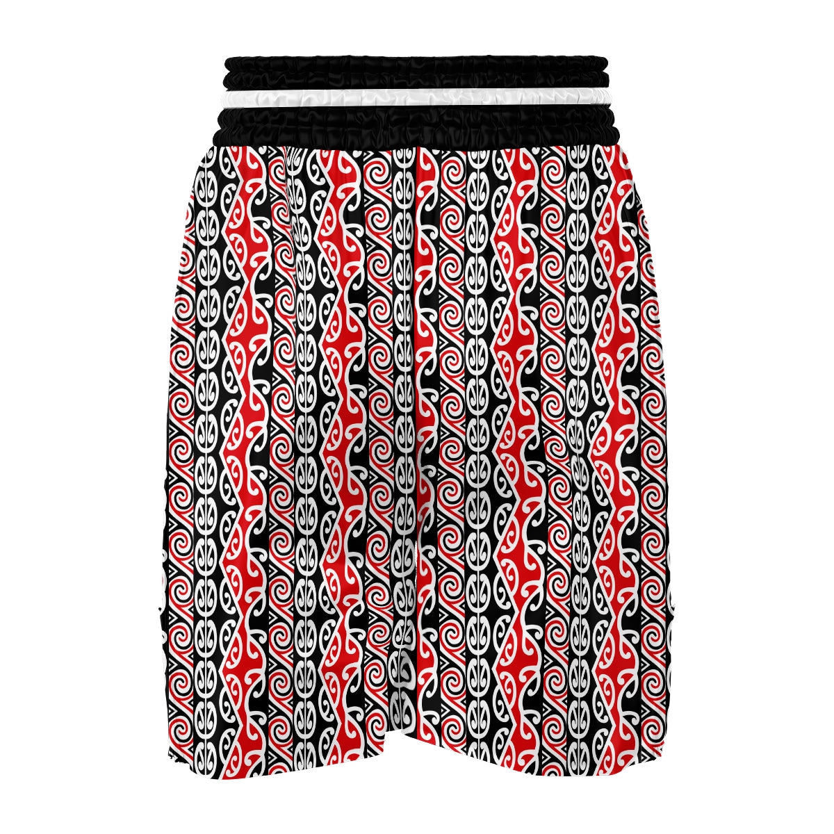 Maori Fence Pattern Boxing Shorts-grizzshop