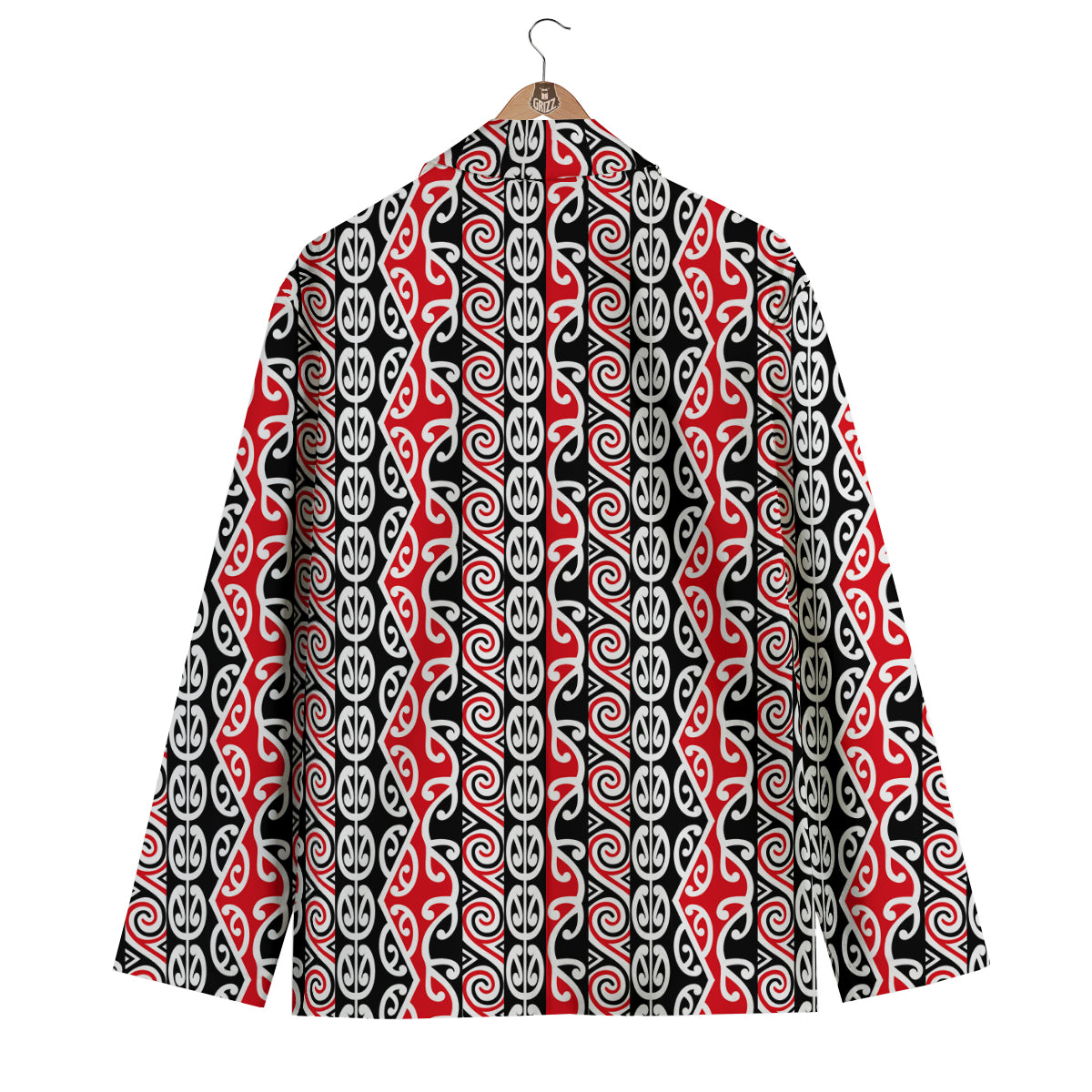 Maori Fence Pattern Men's Blazer-grizzshop