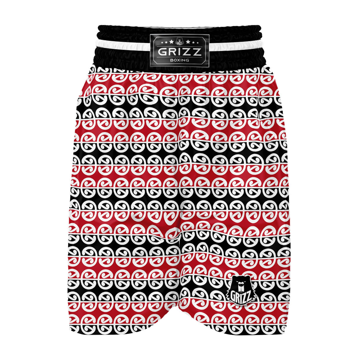 Maori Kowhaiwhai Boxing Shorts-grizzshop