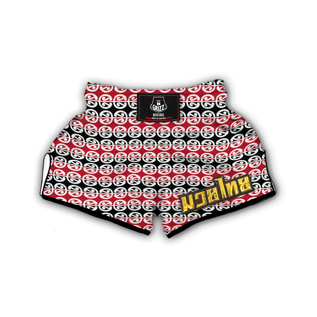 Maori Kowhaiwhai Muay Thai Boxing Shorts-grizzshop