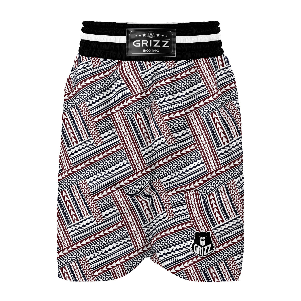 Maori Patterns Boxing Shorts-grizzshop