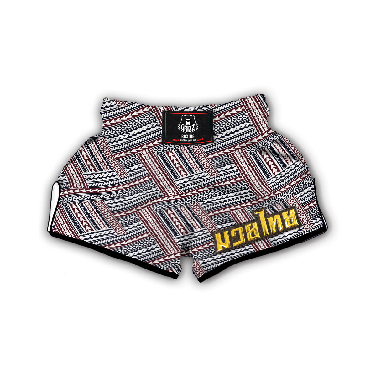 Maori Patterns Muay Thai Boxing Shorts-grizzshop