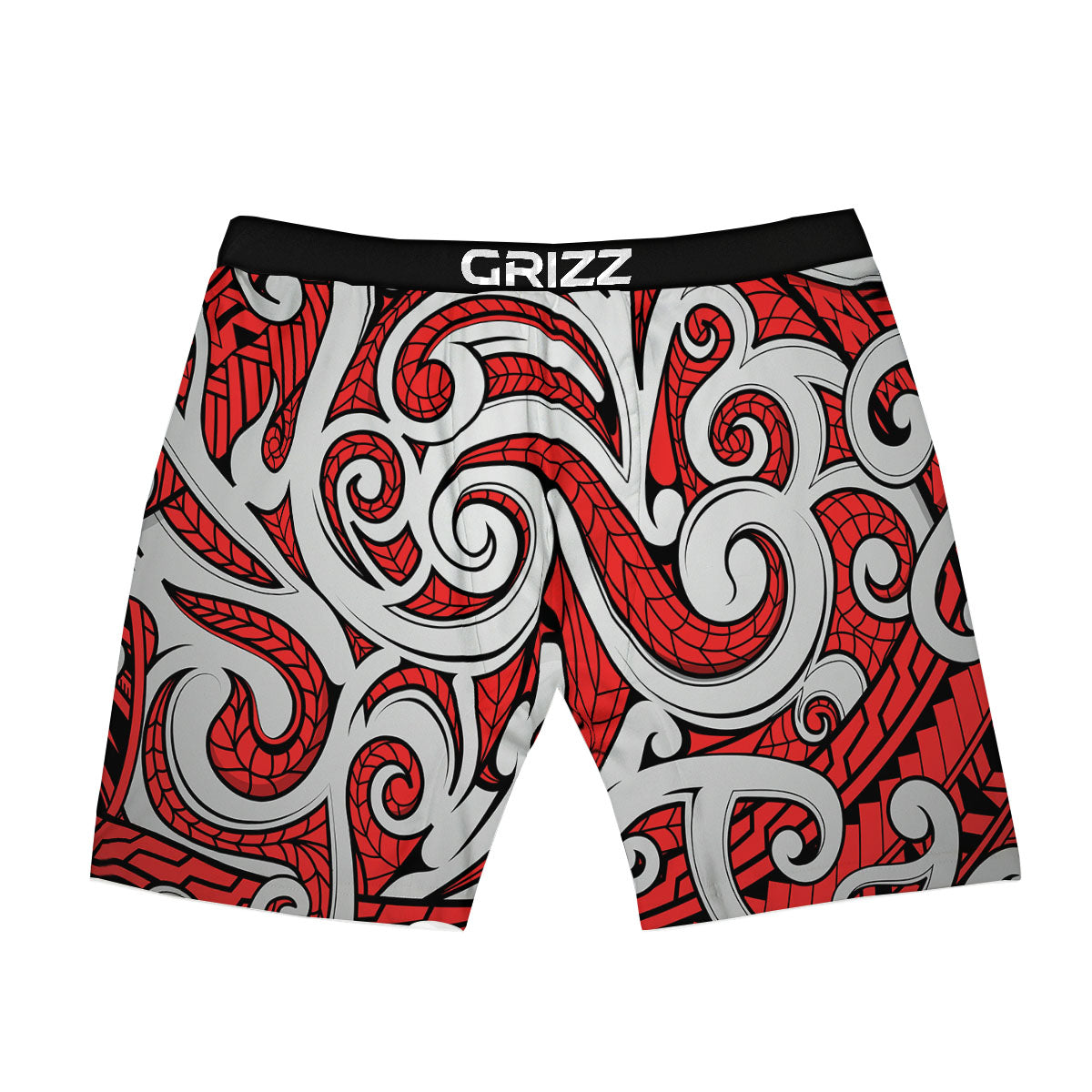 Maori Tribal Polynesian Kowhaiwhai Print Boxer Briefs-grizzshop