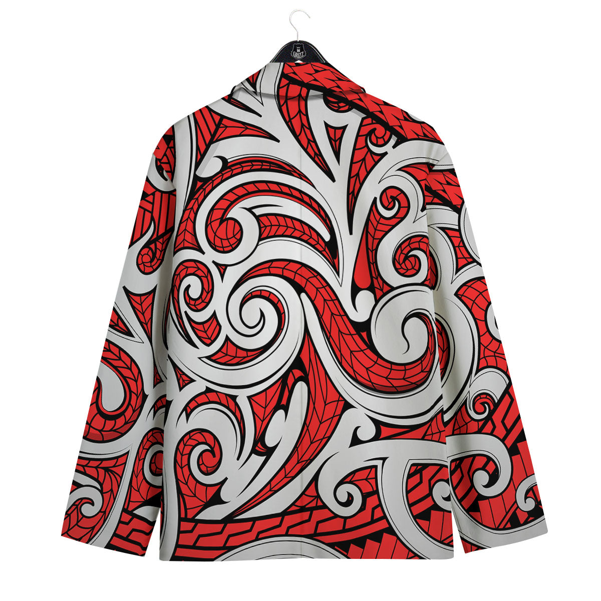 Maori Tribal Polynesian Kowhaiwhai Print Men's Sport Coat-grizzshop