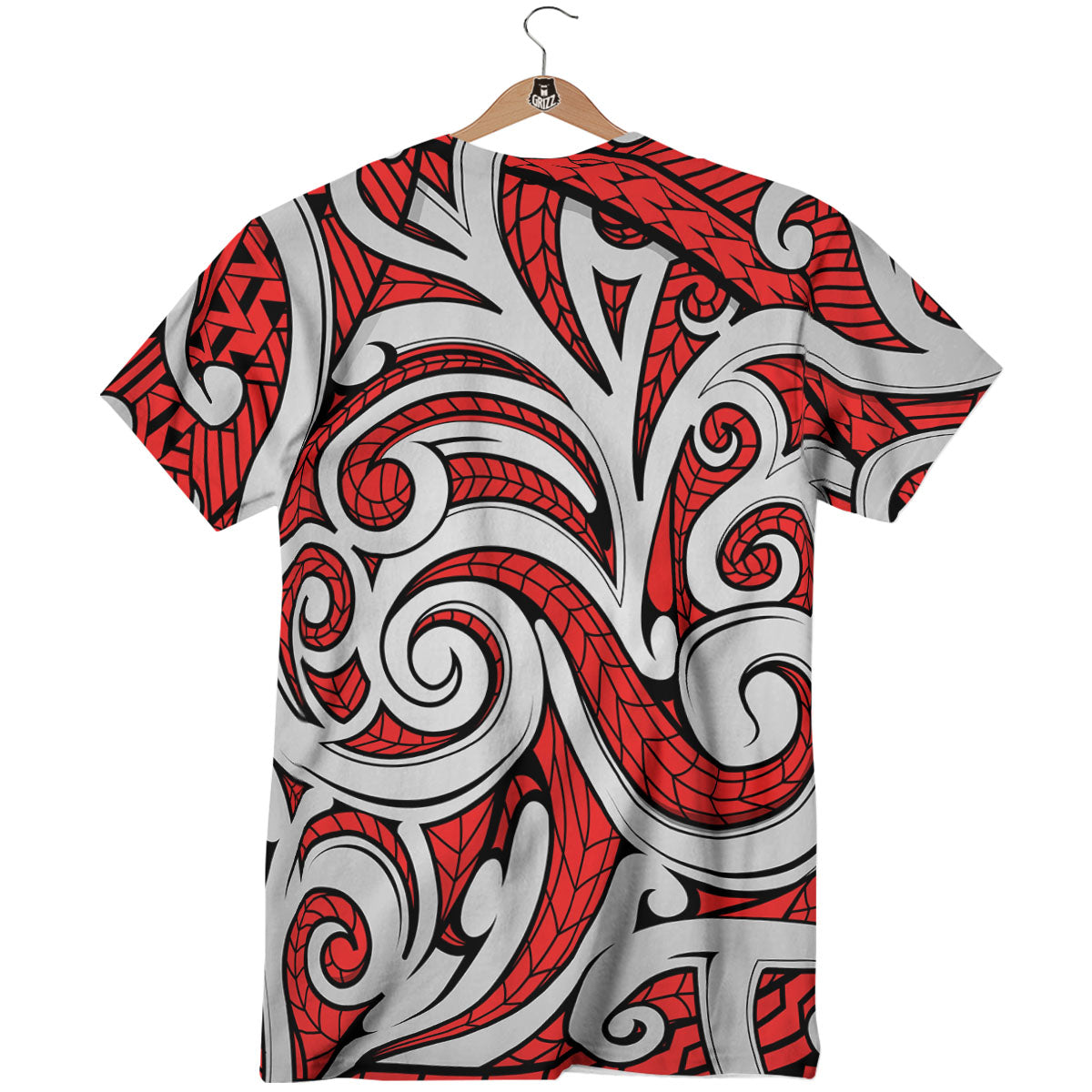 Maori Tribal Polynesian Kowhaiwhai Print T-Shirt-grizzshop