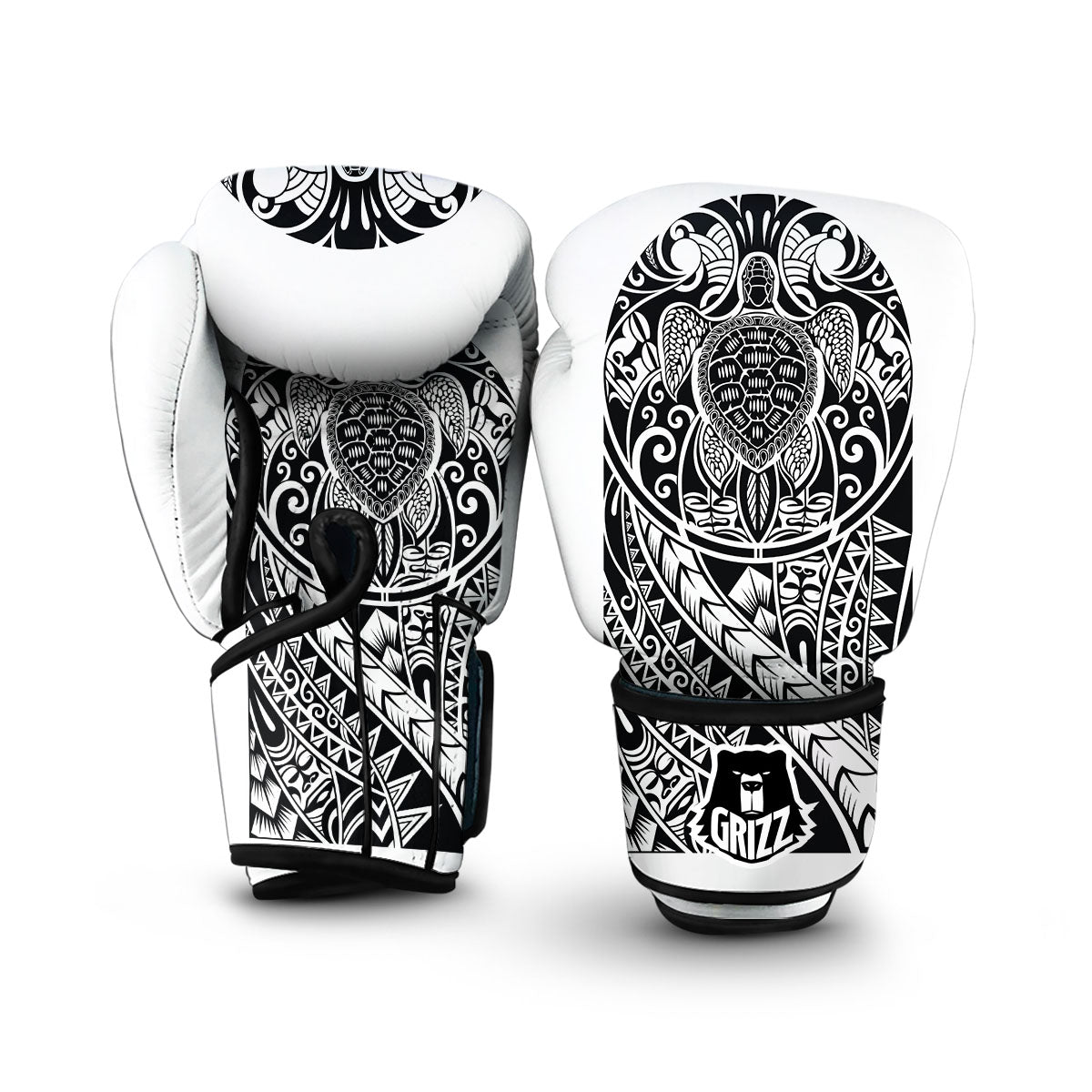 Maori Tribal Turtle Boxing Gloves-grizzshop