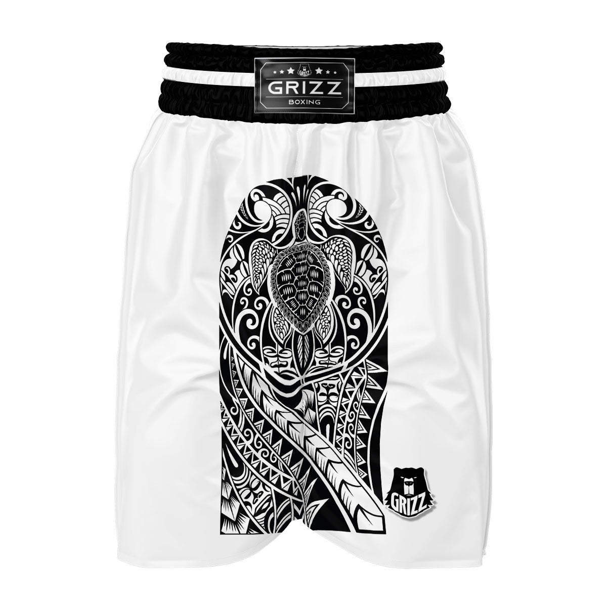 Maori Tribal Turtle Boxing Shorts-grizzshop