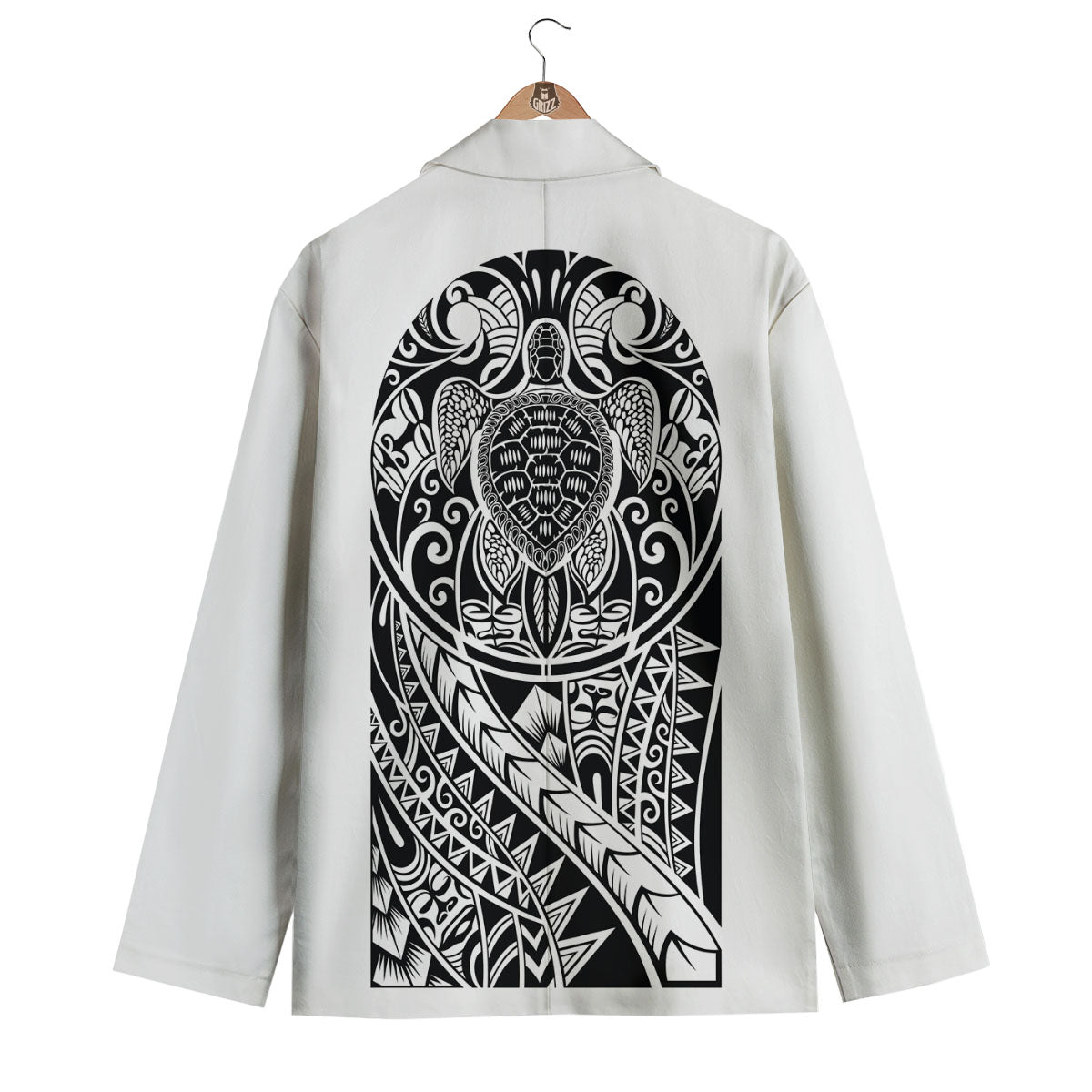Maori Tribal Turtle Men's Blazer-grizzshop