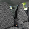 Maori White And Black Print Pattern Car Seat Covers-grizzshop