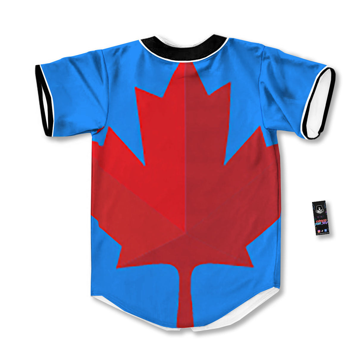 Maple Leaf Autumn Print Baseball Jersey-grizzshop