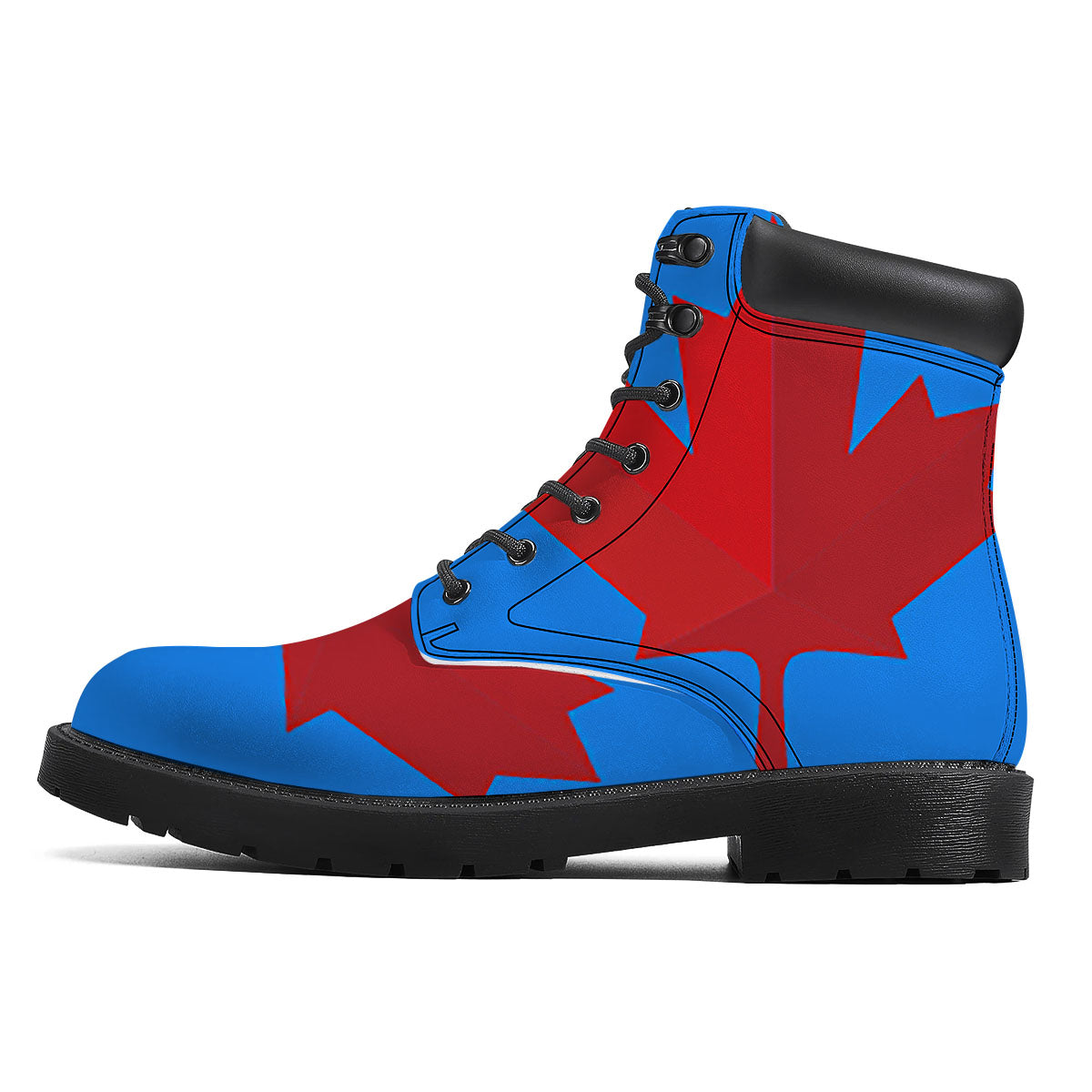 Maple Leaf Autumn Print Boots-grizzshop