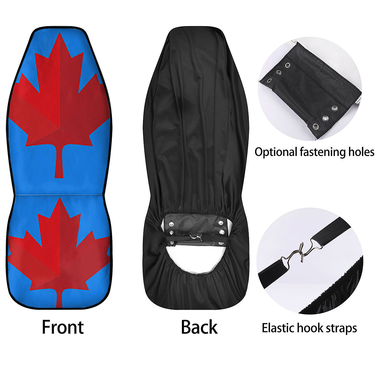 Maple Leaf Autumn Print Car Seat Covers-grizzshop