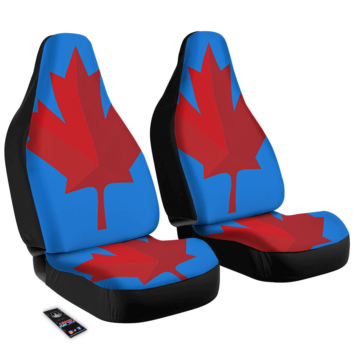 Maple Leaf Autumn Print Car Seat Covers-grizzshop