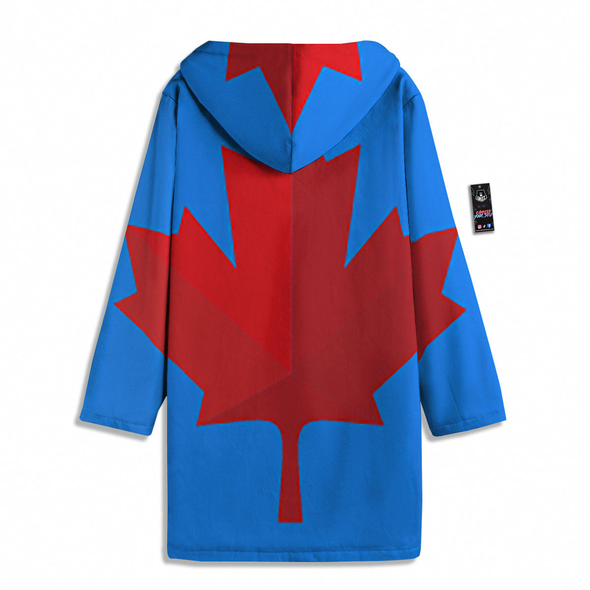 Maple Leaf Autumn Print Men's Windbreaker Jacket-grizzshop