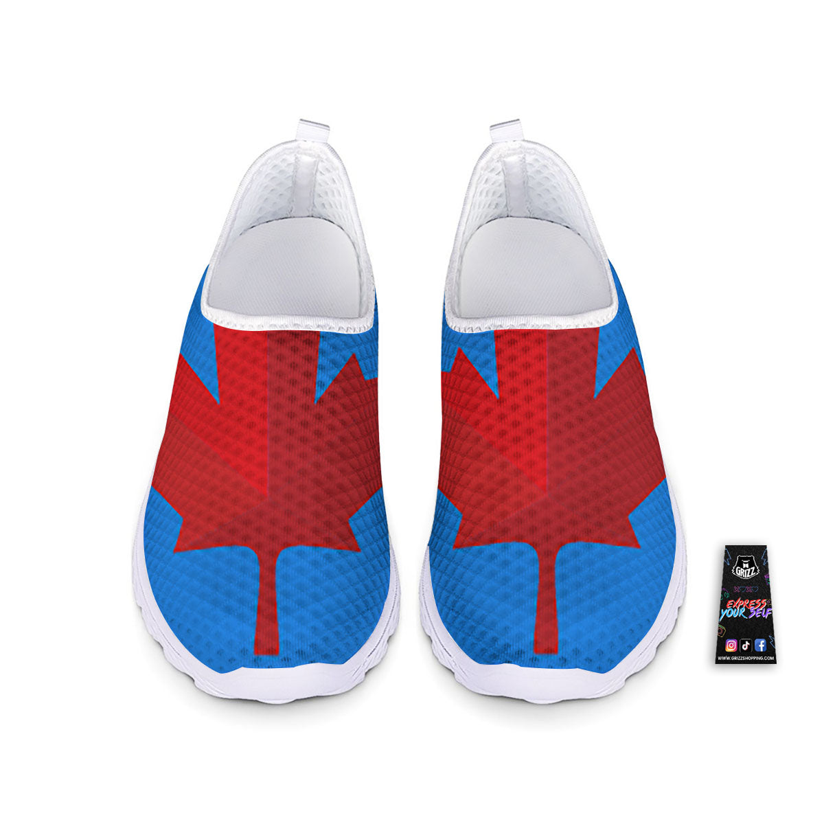 Maple Leaf Autumn Print Nurse Shoes-grizzshop