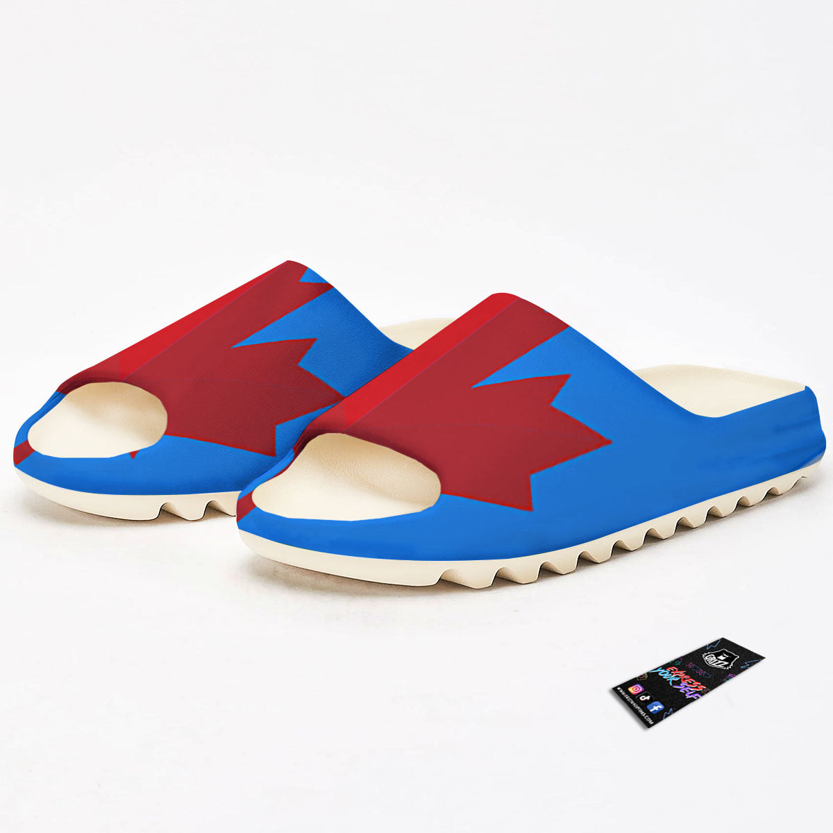 Maple Leaf Autumn Print Sandals-grizzshop