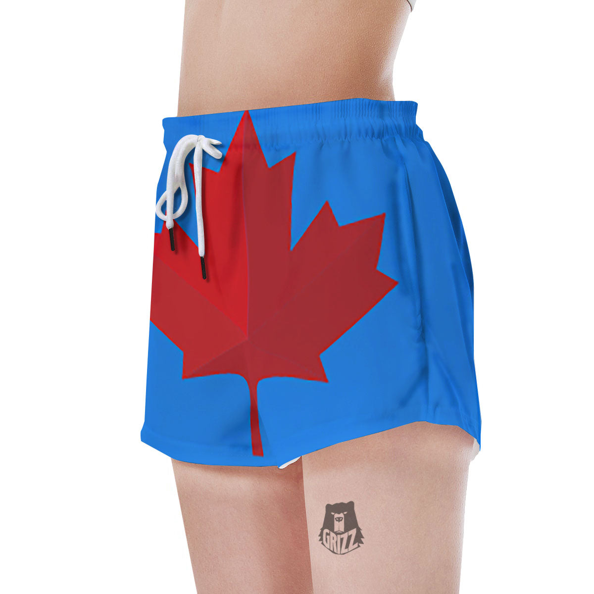 Maple Leaf Autumn Print Women's Shorts-grizzshop