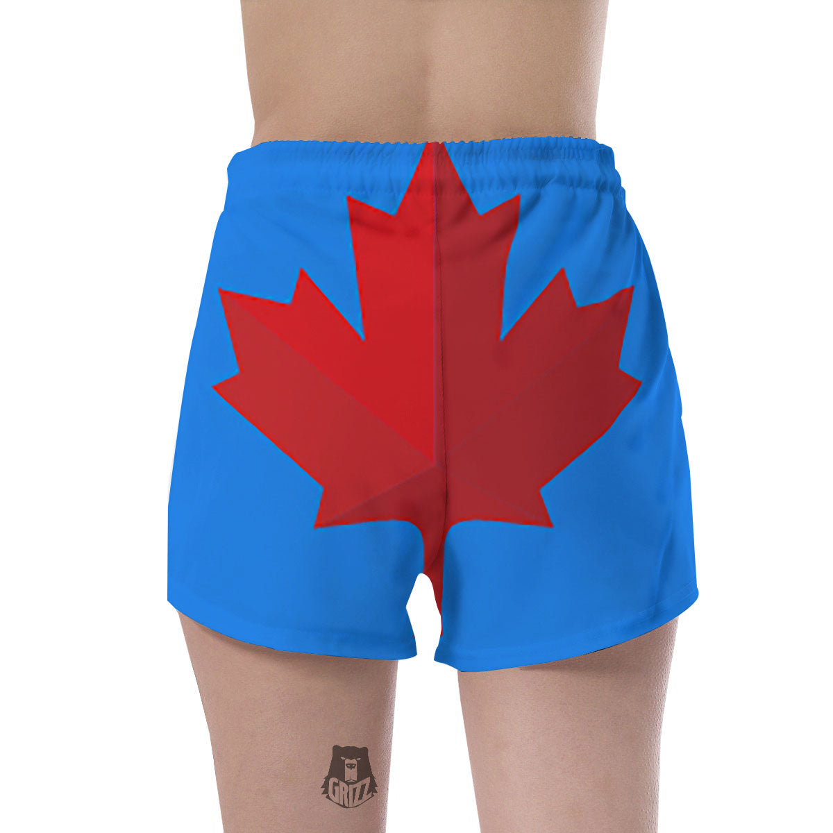Maple Leaf Autumn Print Women's Shorts-grizzshop