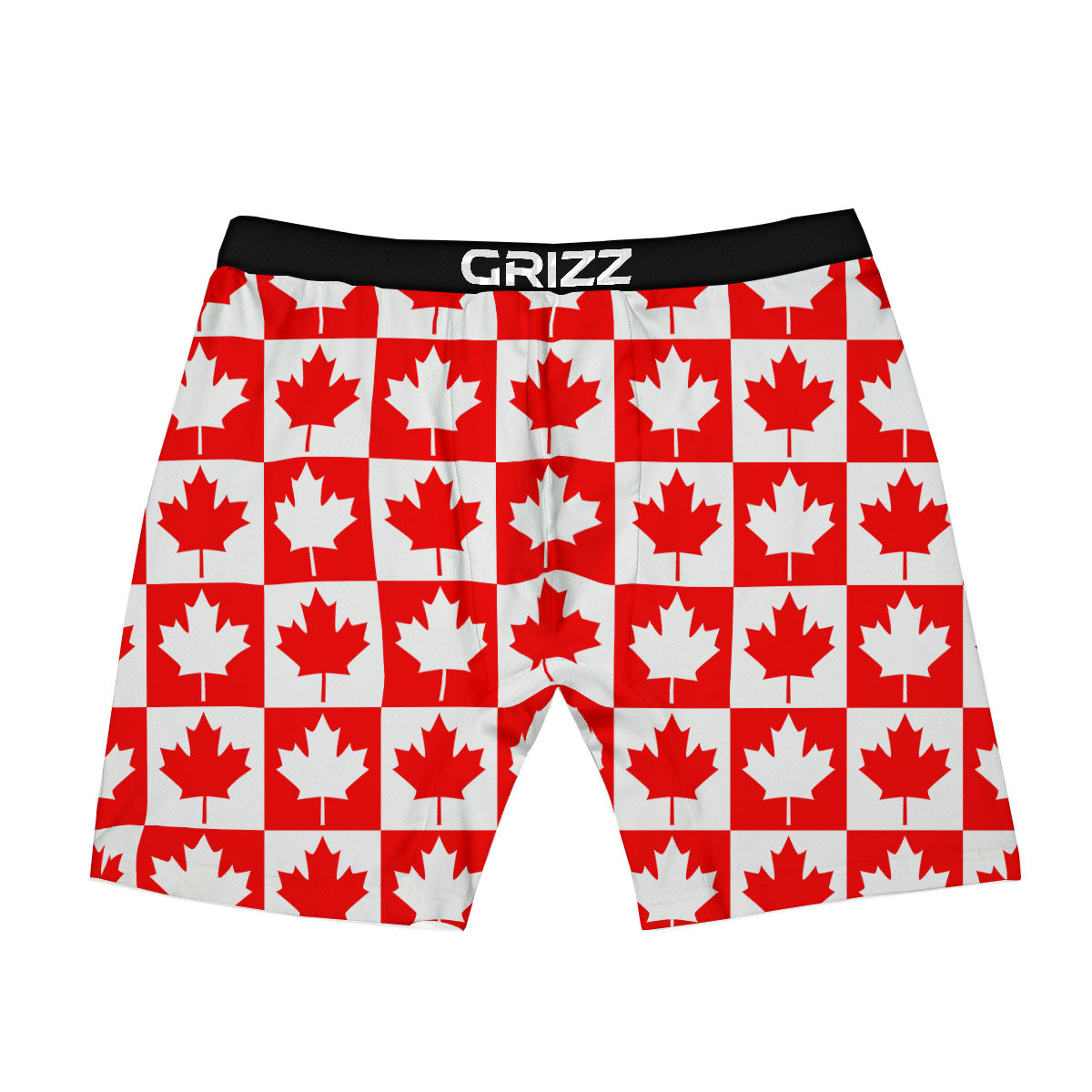 Maple Leaf Canada Print Pattern Boxer Briefs-grizzshop