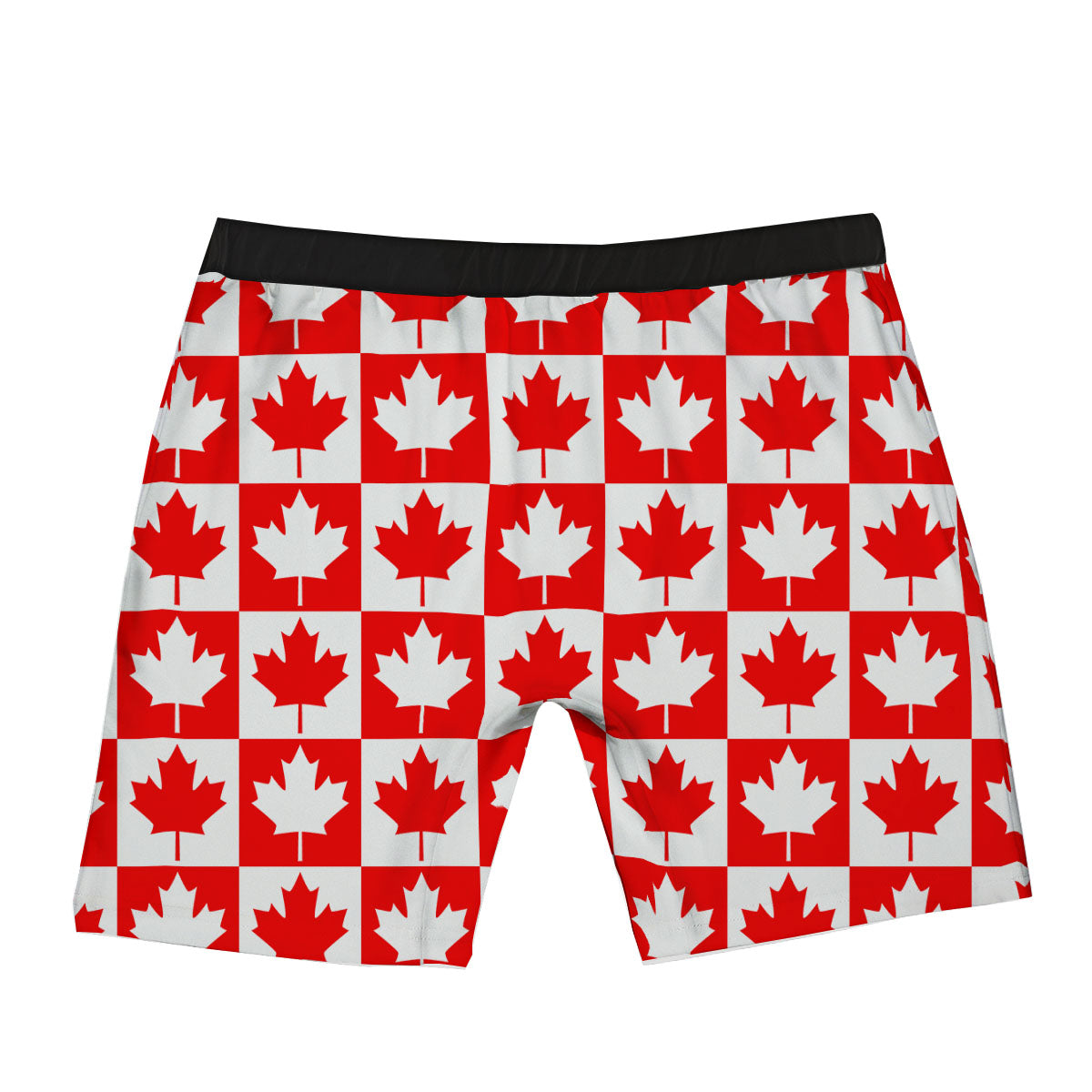 Maple Leaf Canada Print Pattern Boxer Briefs-grizzshop