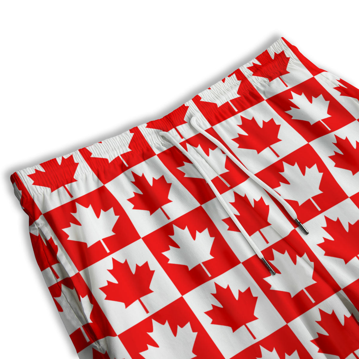 Maple Leaf Canada Print Pattern Men's Athletic Shorts