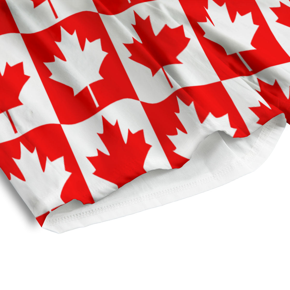 Maple Leaf Canada Print Pattern Men's Athletic Shorts