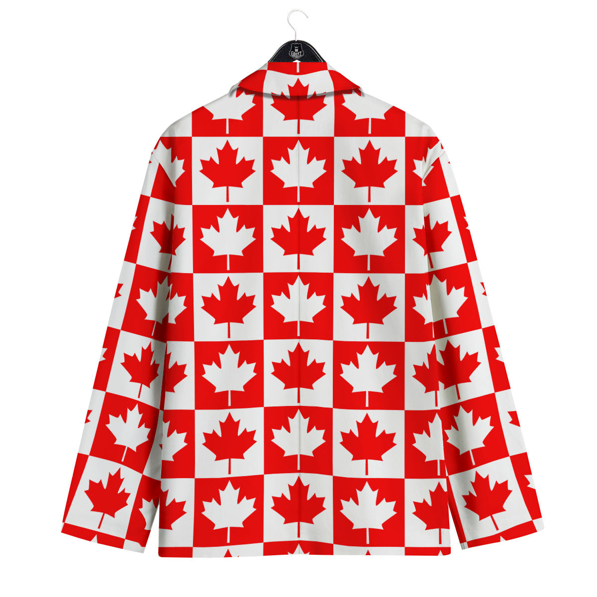 Maple Leaf Canada Print Pattern Men's Sport Coat-grizzshop