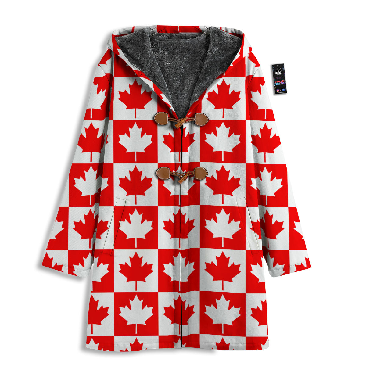 Maple Leaf Canada Print Pattern Men's Windbreaker Jacket-grizzshop