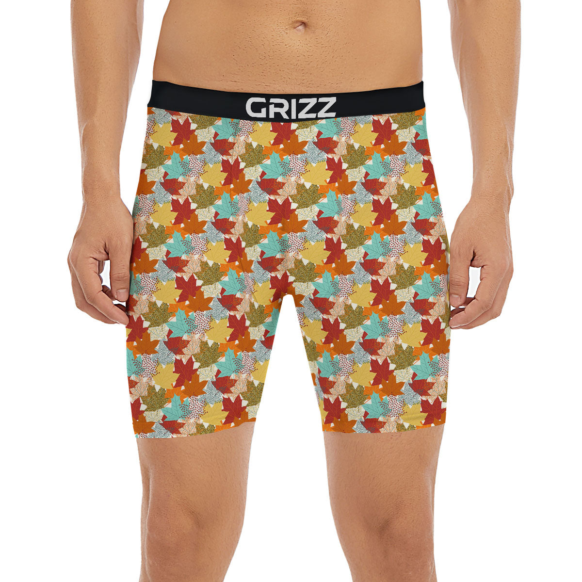 Maple Leaf Canadian Print Pattern Boxer Briefs-grizzshop