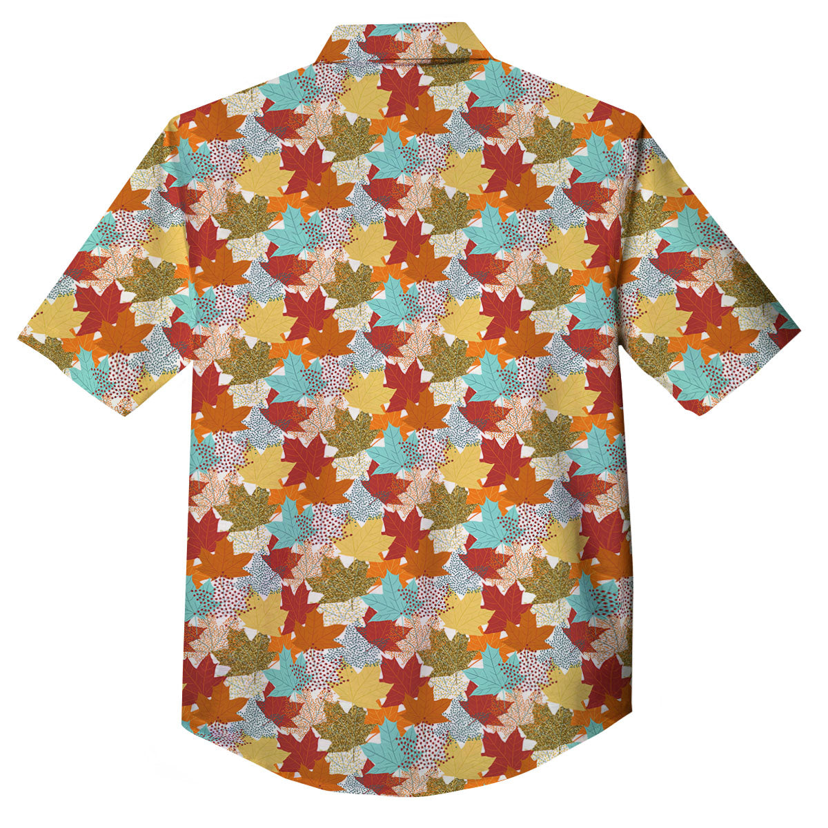 Maple Leaf Canadian Print Pattern Button Up Shirt-grizzshop