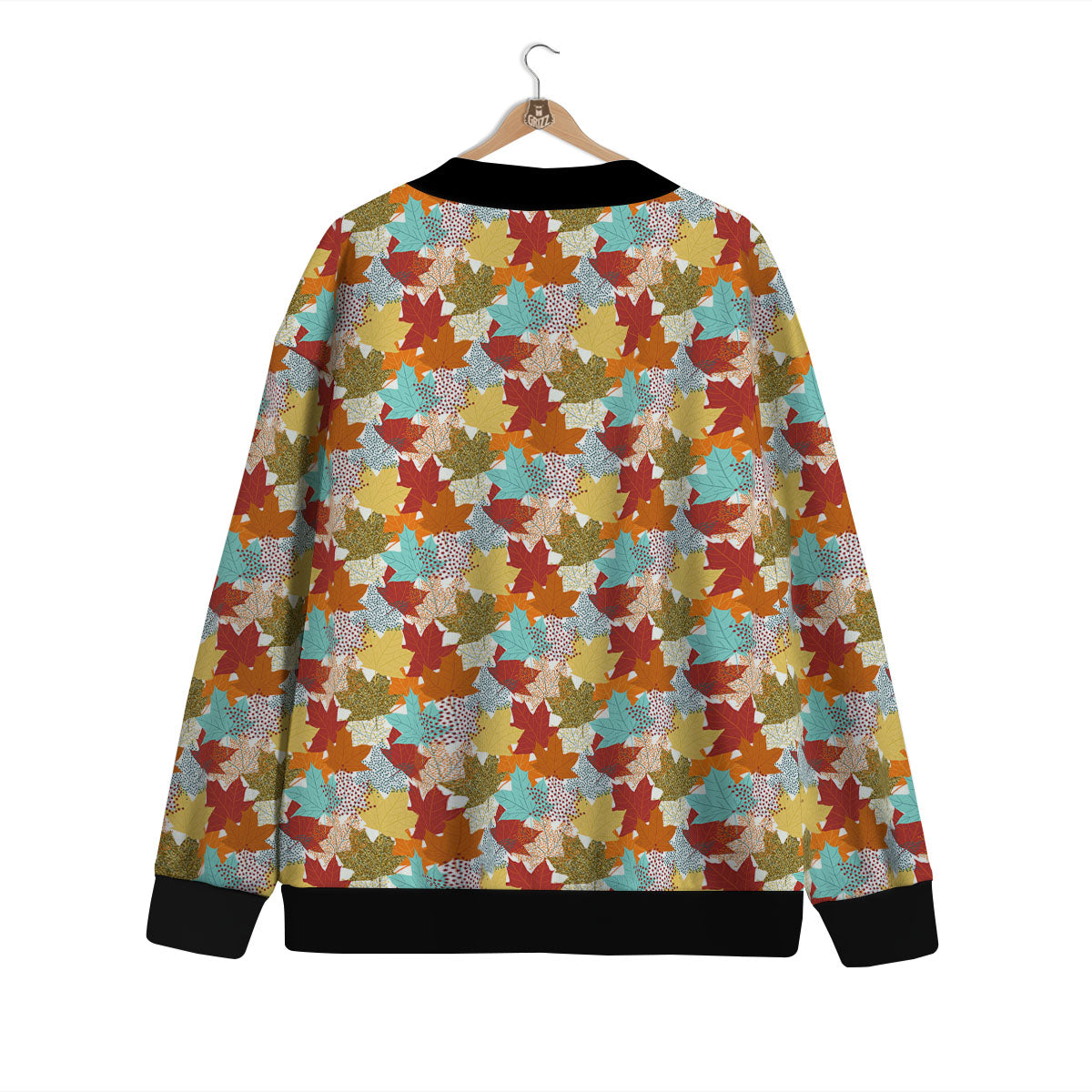 Maple Leaf Canadian Print Pattern Cardigan-grizzshop