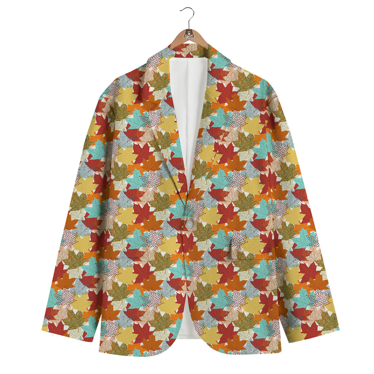Maple Leaf Canadian Print Pattern Men's Blazer-grizzshop