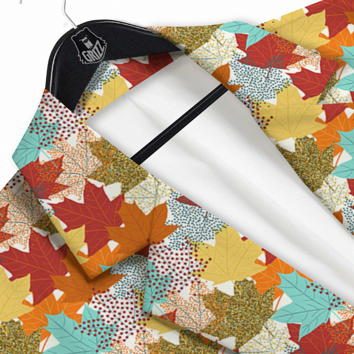 Maple Leaf Canadian Print Pattern Men's Sport Coat-grizzshop