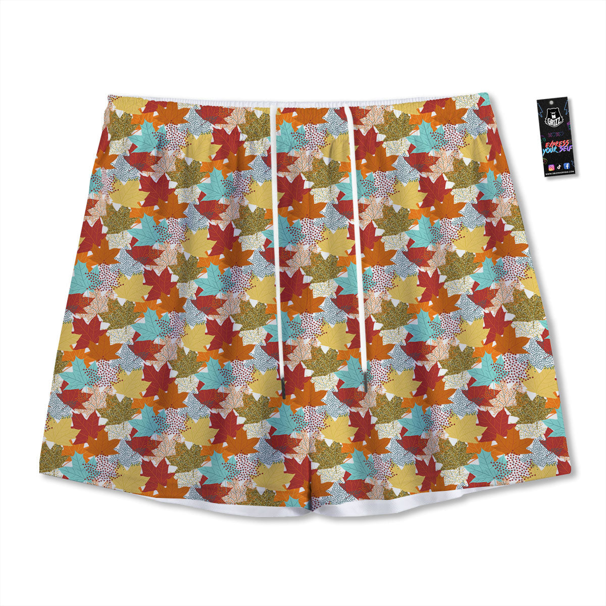 Lily Water Cute Print Pattern Mesh Shorts