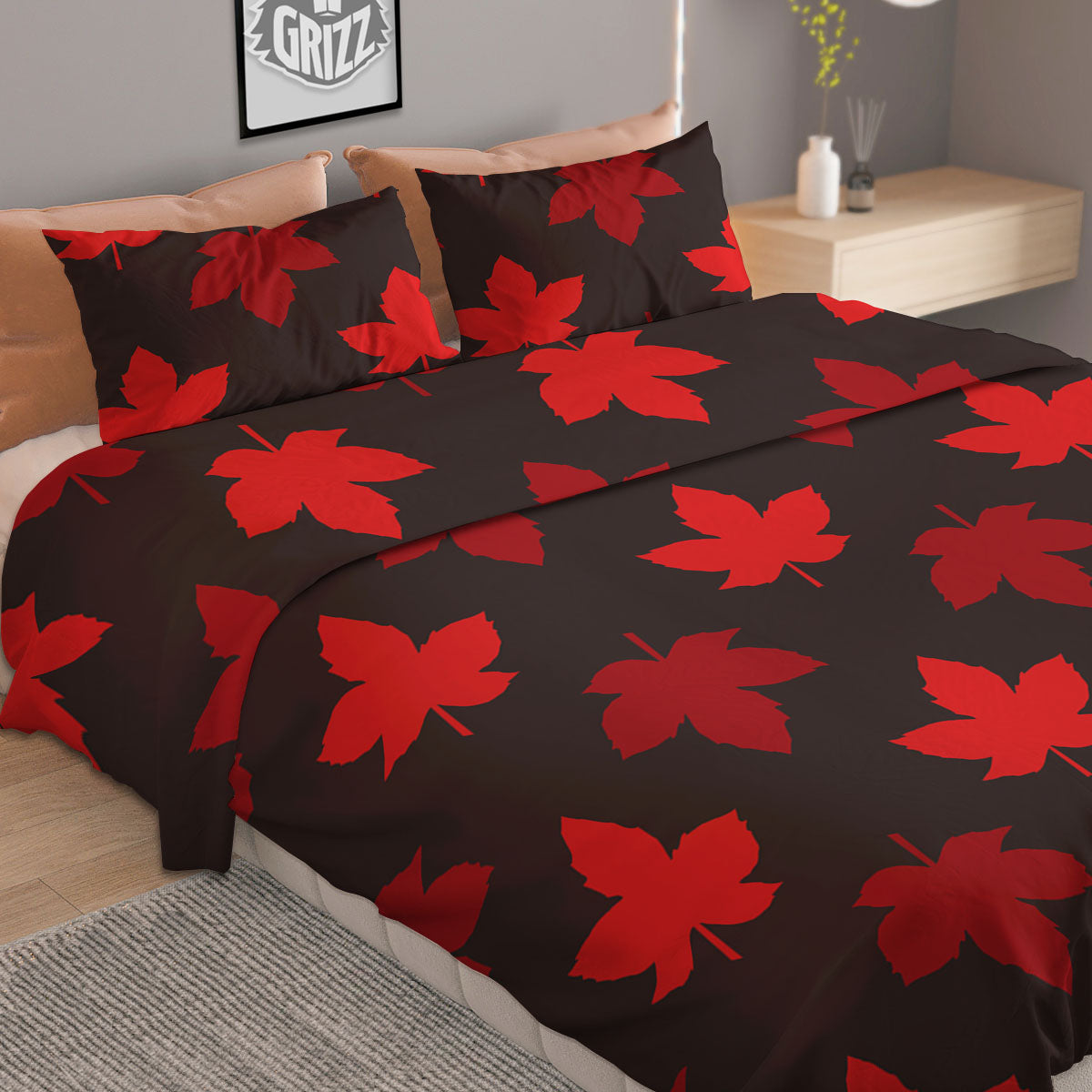 Melted Strawberry Ice Cream Print Duvet Cover Bedding Set