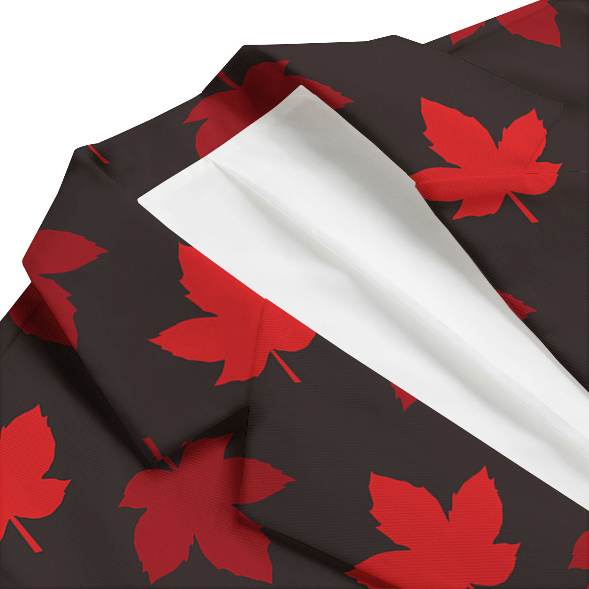 Maple Leaf Red Canadian Print Pattern Men's Blazer-grizzshop