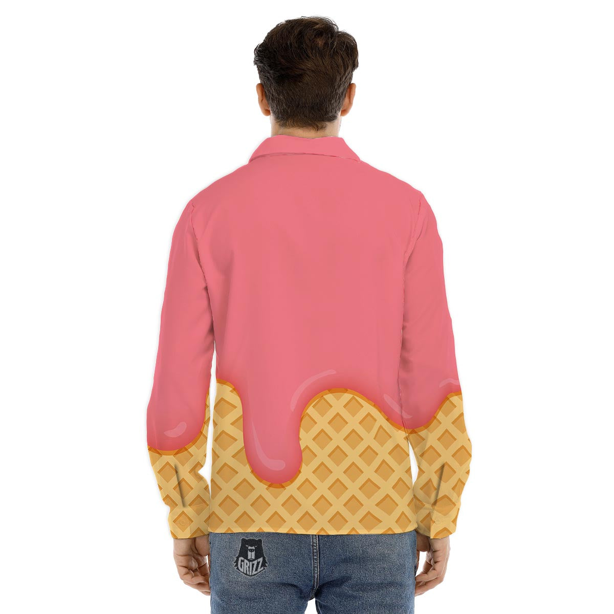 Maple Leaf Red Canadian Print Pattern Men's Dress Shirts-grizzshop