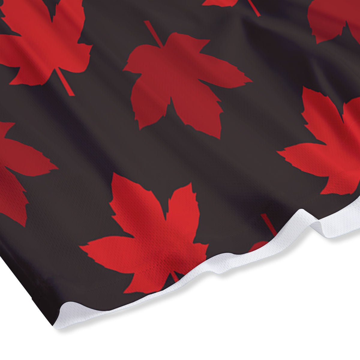 Maple Leaf Red Canadian Print Pattern Mesh Shorts