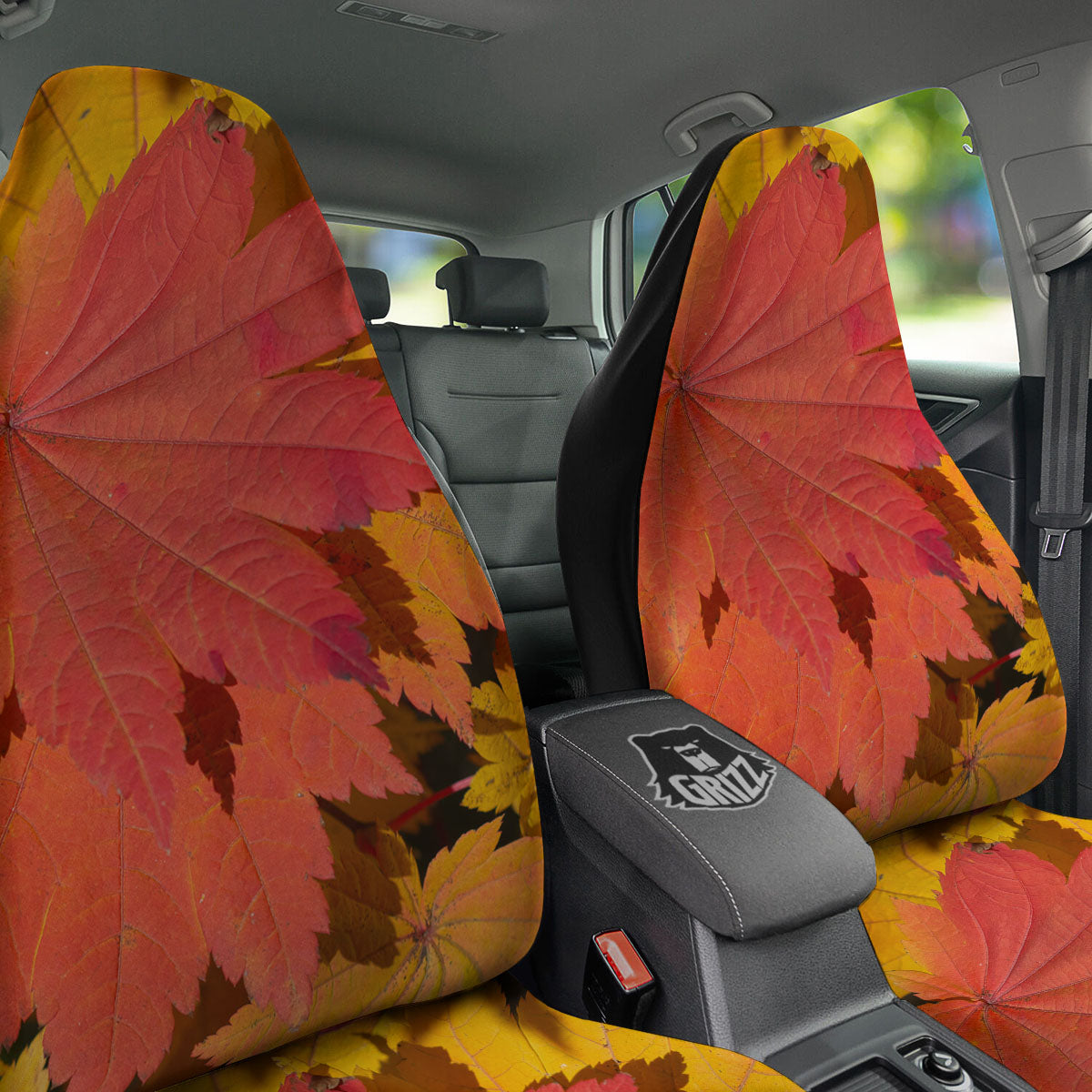 Maple Leaves Autumn Print Car Seat Covers-grizzshop