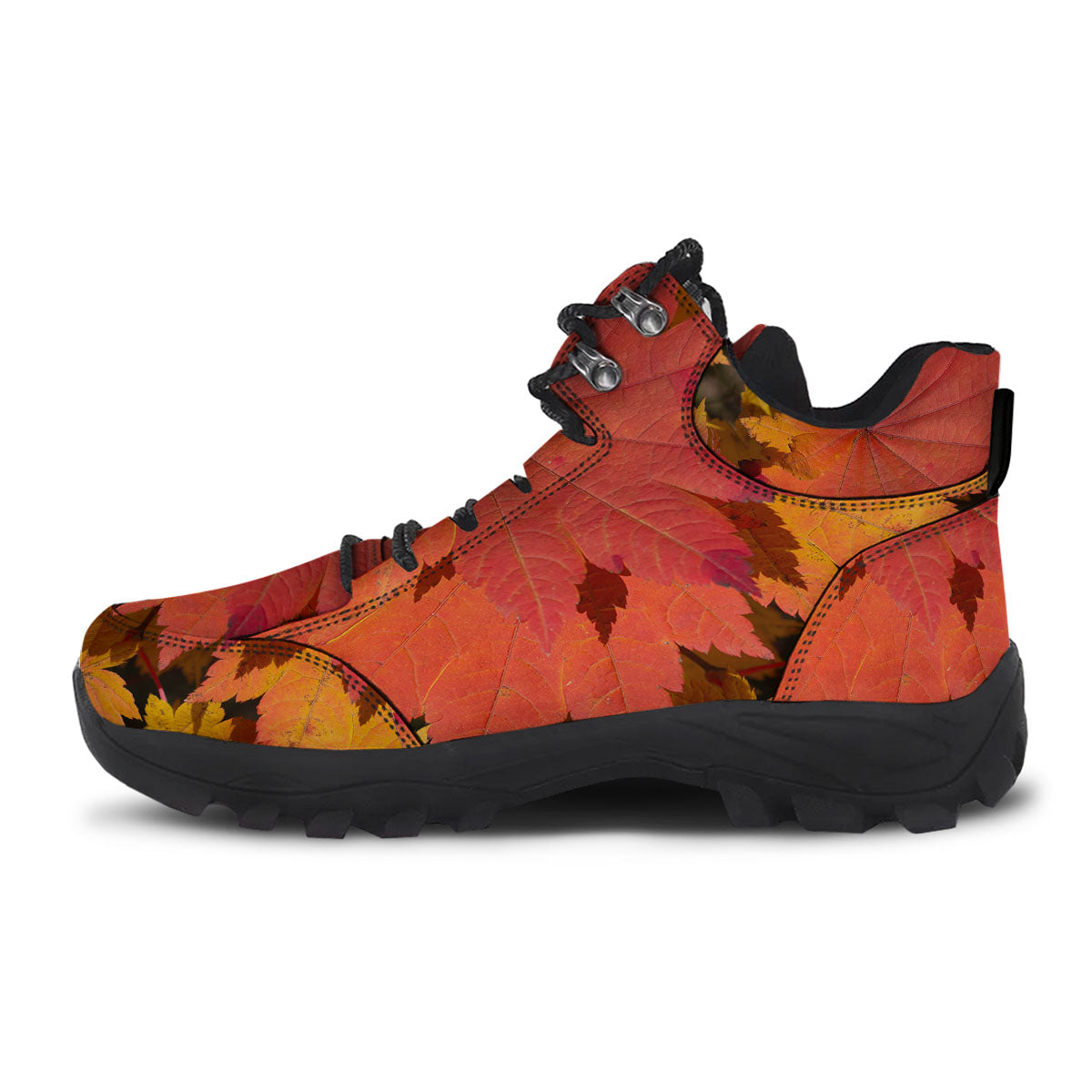 Maple Leaves Autumn Print Hiking Shoes-grizzshop