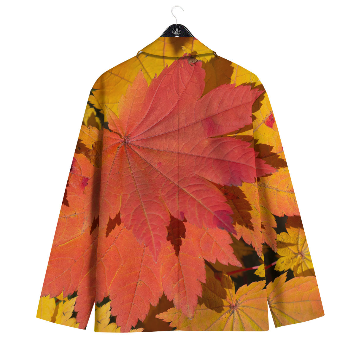 Maple Leaves Autumn Print Men's Sport Coat-grizzshop