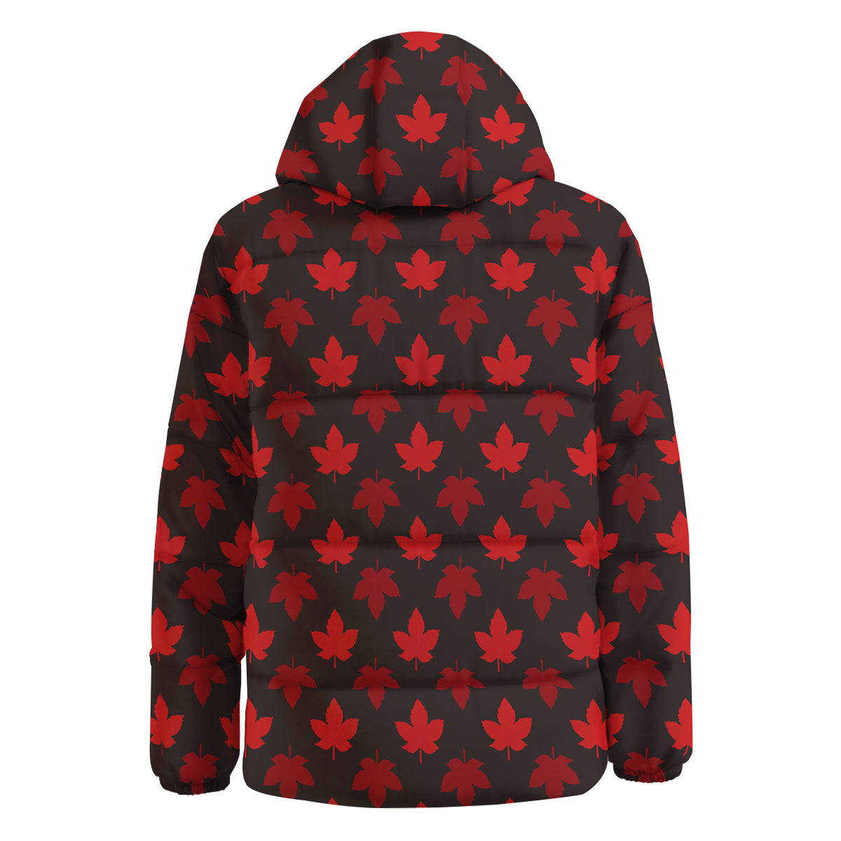 Maple Leaves Autumn Print Pattern Down Jacket-grizzshop